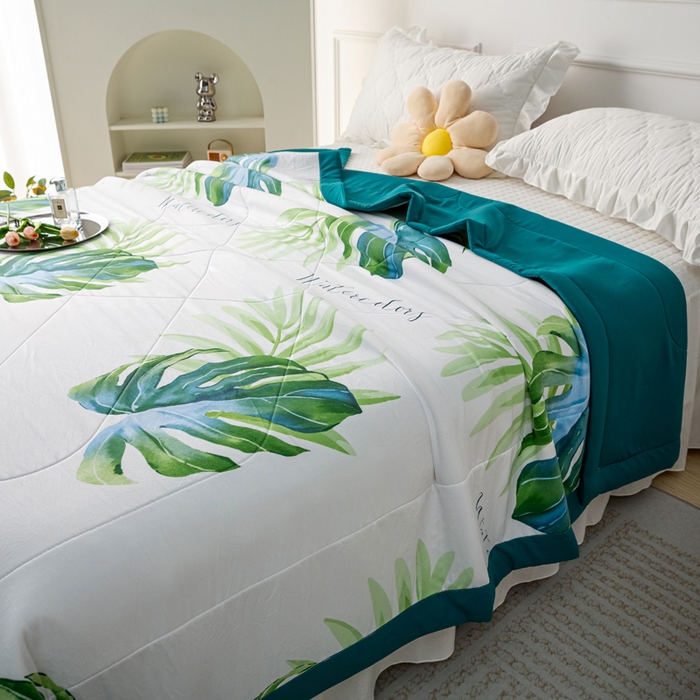 91家纺网 家纺一手货源 找家纺 美丽折家纺 2026新款乳胶被夏凉被空调被 春意盎然