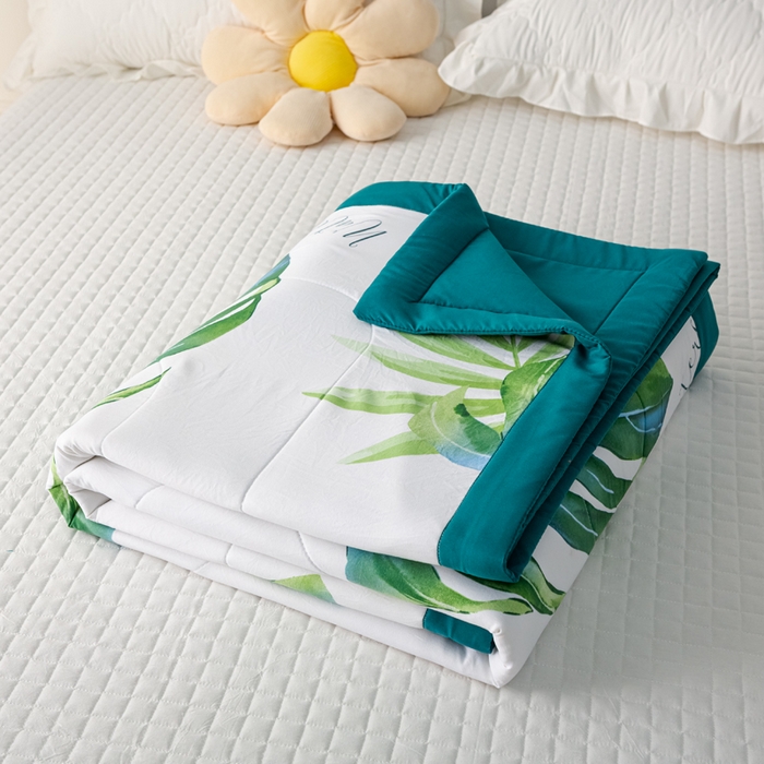 91家纺网 家纺一手货源 找家纺 美丽折家纺 2026新款乳胶被夏凉被空调被 春意盎然