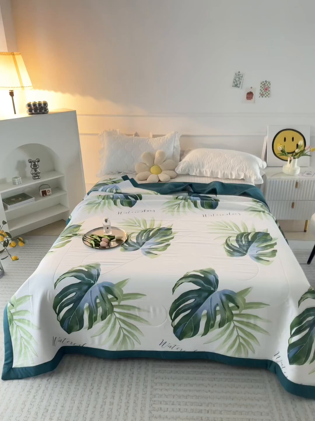 91家纺网 家纺一手货源 找家纺 美丽折家纺 2026新款乳胶被夏凉被空调被 春意盎然