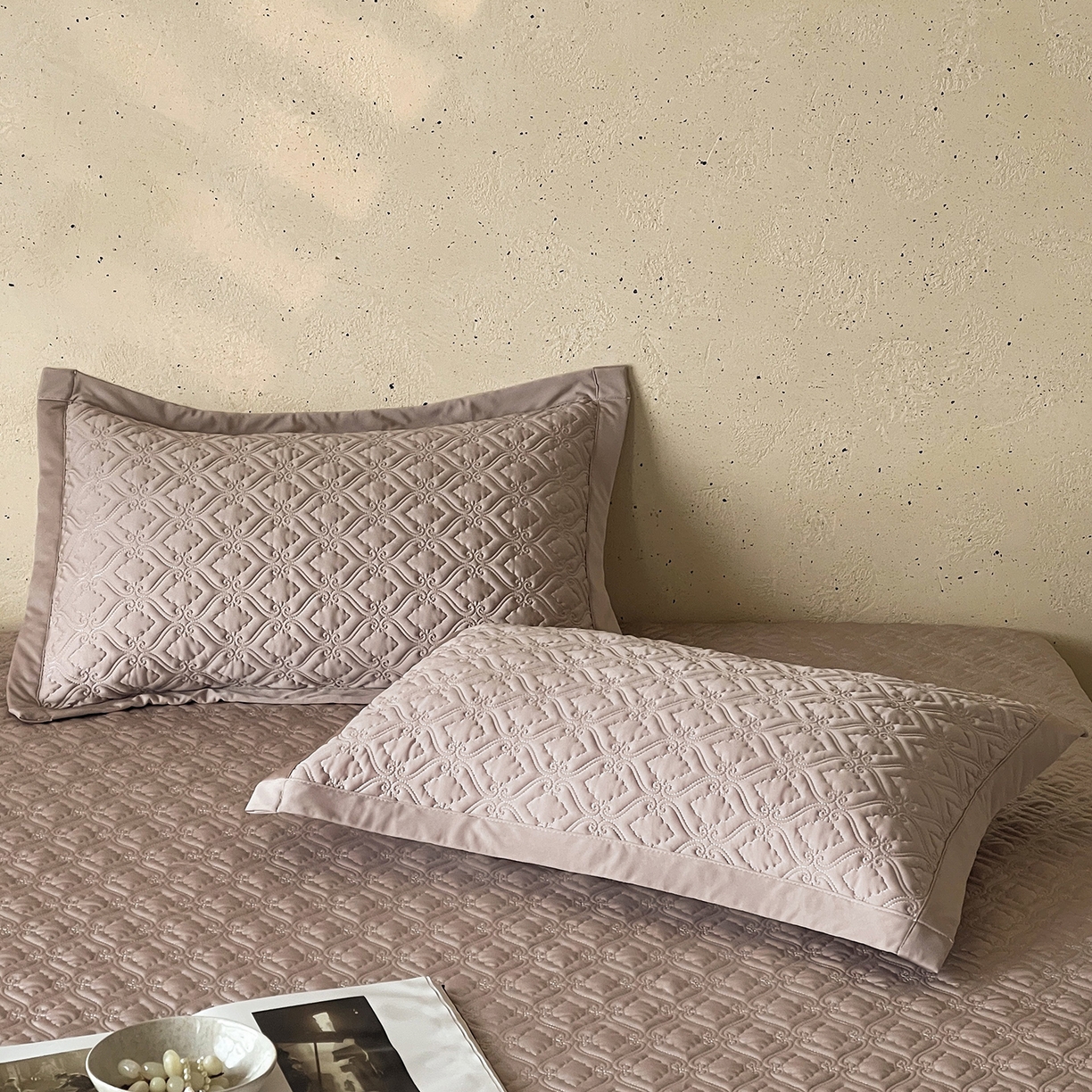 91家纺网 家纺一手货源 找家纺 傲蕾良品 2026新款韩国高量子冰丝床盖款软凉席 琉璃紫