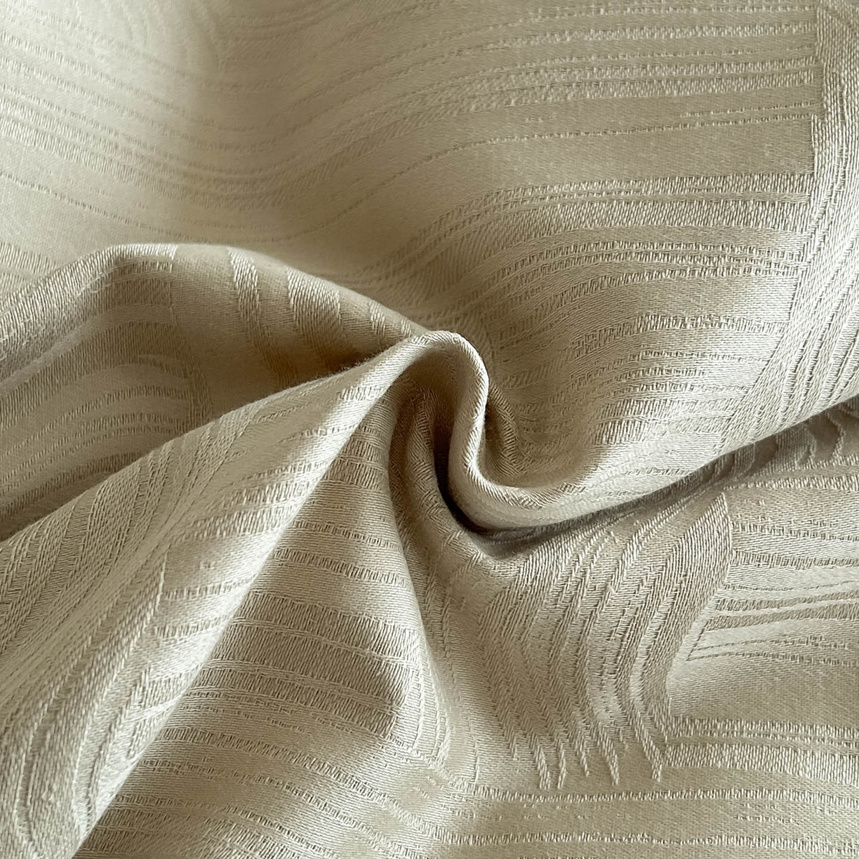 91家纺网 家纺一手货源 找家纺 曼之夏 2026新款60支全棉水洗浮雕提花四件套 幻纤影-浅茶色