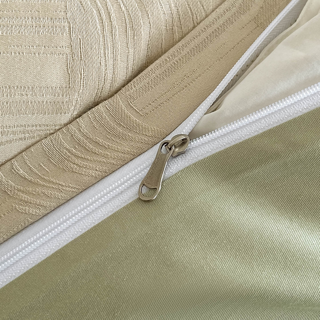 91家纺网 家纺一手货源 找家纺 曼之夏 2026新款60支全棉水洗浮雕提花四件套 幻纤影-浅茶色