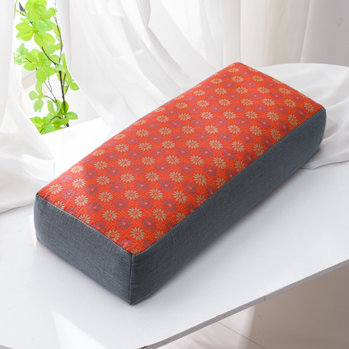 91家纺网 家纺一手货源 找家纺 （总）仁宇枕业 2026新款全棉提花双层纱宽边长款荞麦枕头枕芯