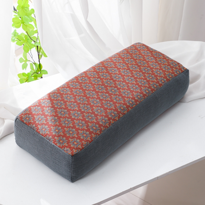 91家纺网 家纺一手货源 找家纺 （总）仁宇枕业 2026新款全棉提花双层纱宽边长款荞麦枕头枕芯