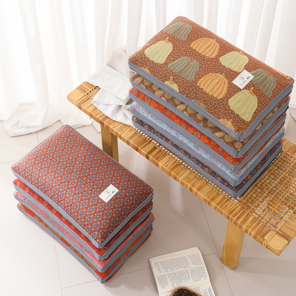 91家纺网 家纺一手货源 找家纺 （总）仁宇枕业 2026新款全棉提花双层纱面包透气款荞麦枕头枕芯