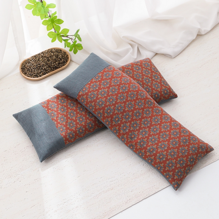 91家纺网 家纺一手货源 找家纺 （总）仁宇枕业 2026新款全棉提花双层纱拼色款腰枕头枕护颈枕头枕芯