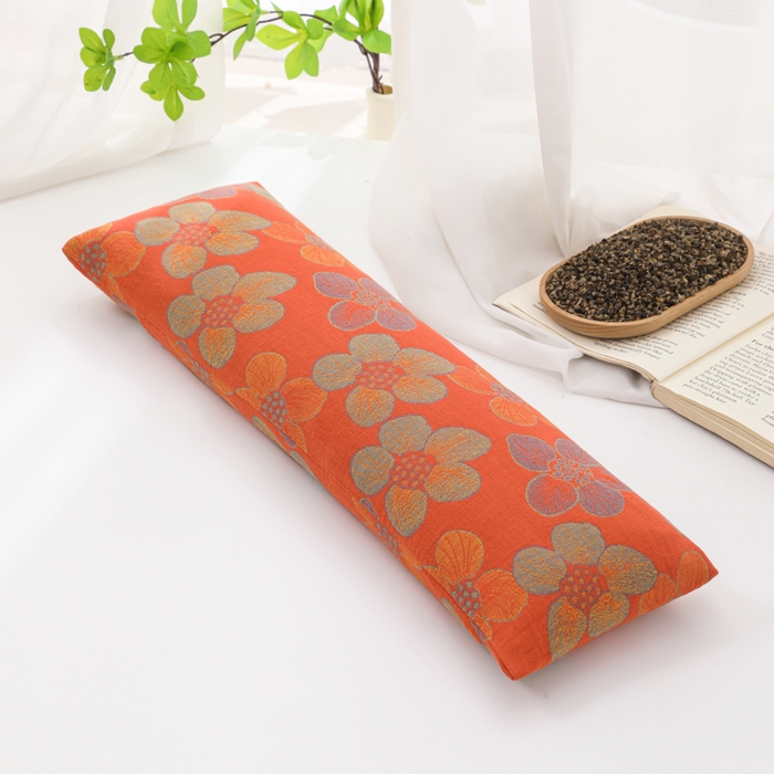 91家纺网 家纺一手货源 找家纺 （总）仁宇枕业 2026新款全棉提花双层纱腰枕头枕护颈荞麦枕头枕芯