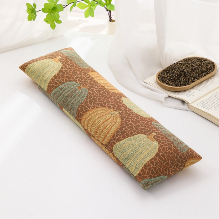 91家纺网 家纺一手货源 找家纺 （总）仁宇枕业 2026新款全棉提花双层纱腰枕头枕护颈荞麦枕头枕芯