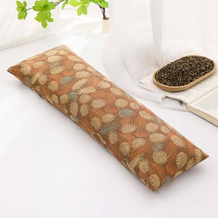 91家纺网 家纺一手货源 找家纺 （总）仁宇枕业 2026新款全棉提花双层纱腰枕头枕护颈荞麦枕头枕芯