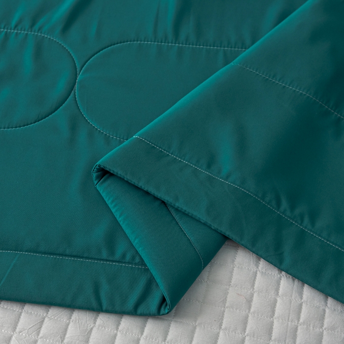 91家纺网 家纺一手货源 找家纺 美丽折家纺 2026新款乳胶被夏凉被空调被 墨绿色