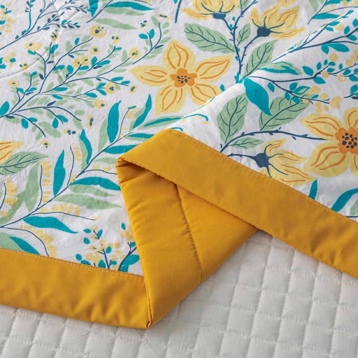 91家纺网 家纺一手货源 找家纺 美丽折家纺 2026新款乳胶被夏凉被空调被 浅尝春色