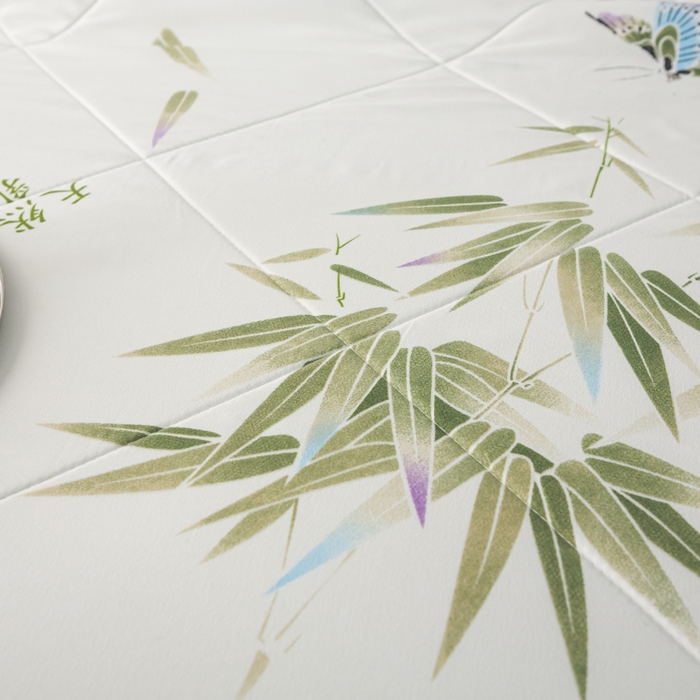 91家纺网 家纺一手货源 找家纺 美丽折家纺 2026新款乳胶被夏凉被空调被 青竹晚风