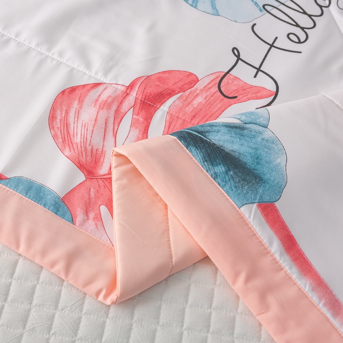 91家纺网 家纺一手货源 找家纺 美丽折家纺 2026新款乳胶被夏凉被空调被 清新夏日