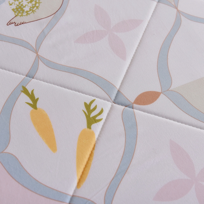 91家纺网 家纺一手货源 找家纺 美丽折家纺 2026新款乳胶被夏凉被空调被 兔个好运