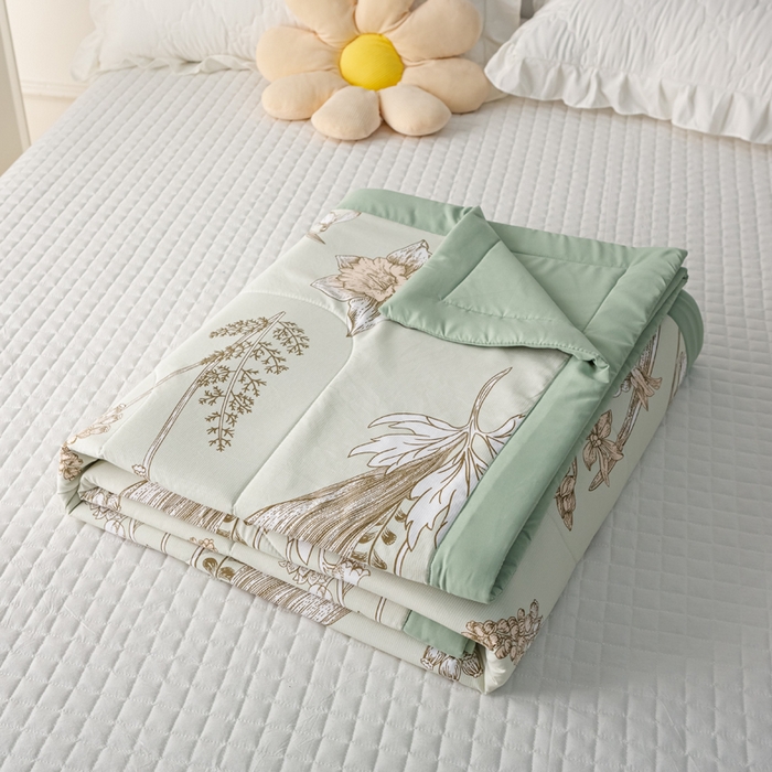 91家纺网 家纺一手货源 找家纺 美丽折家纺 2026新款乳胶被夏凉被空调被 晚秋