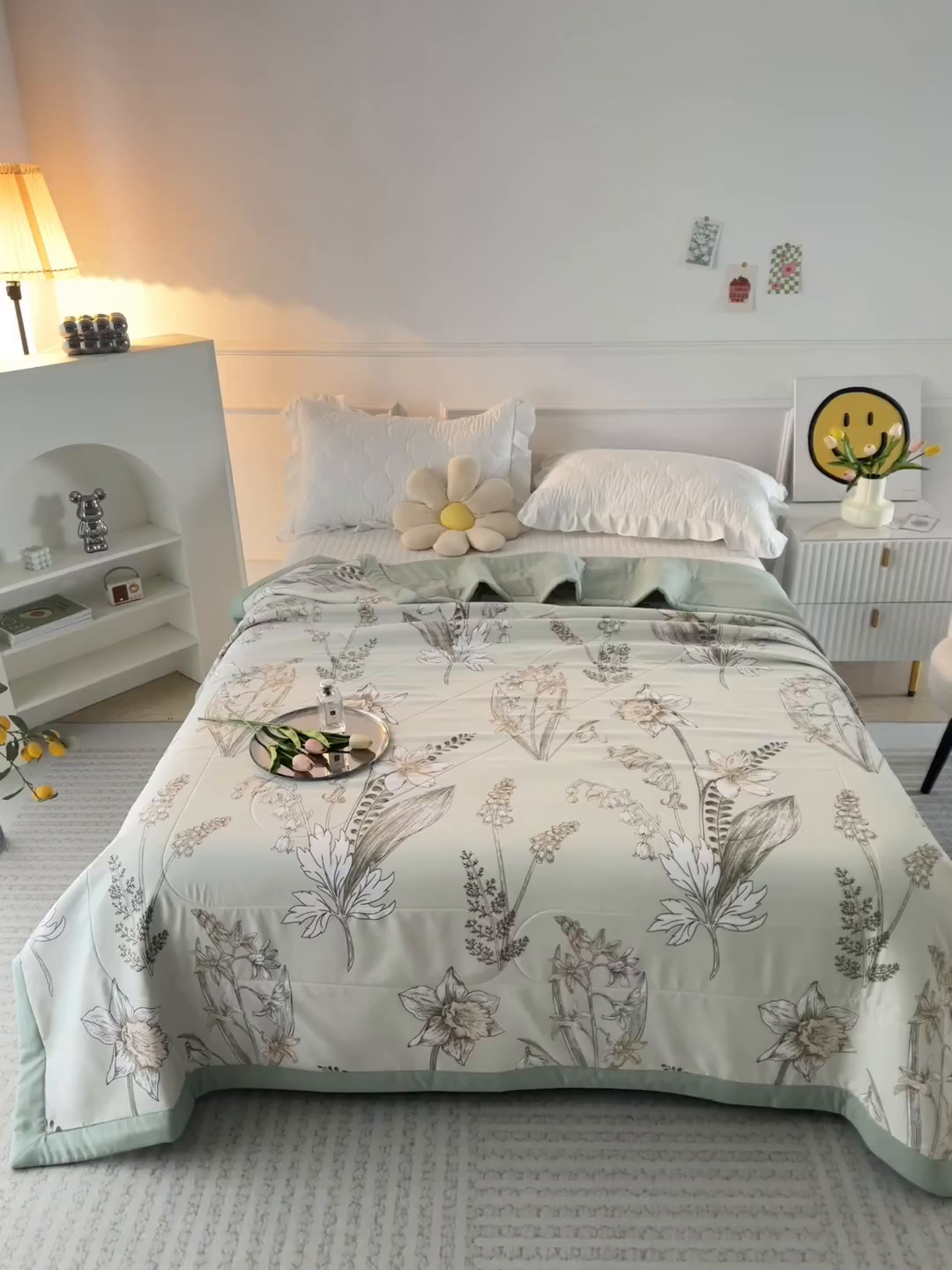 91家纺网 家纺一手货源 找家纺 美丽折家纺 2026新款乳胶被夏凉被空调被 晚秋