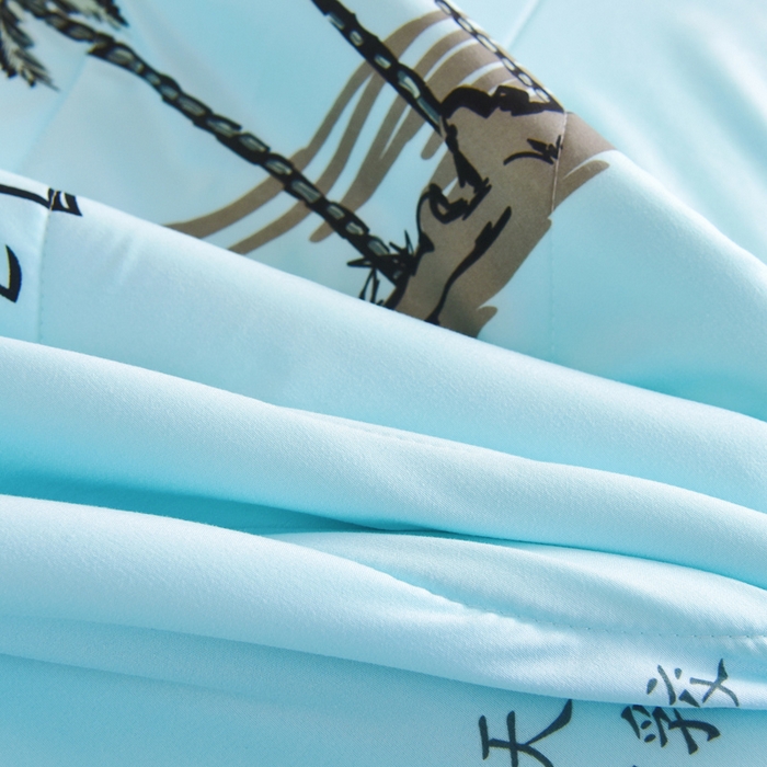 91家纺网 家纺一手货源 找家纺 美丽折家纺 2026新款乳胶被夏凉被空调被 夏日风情