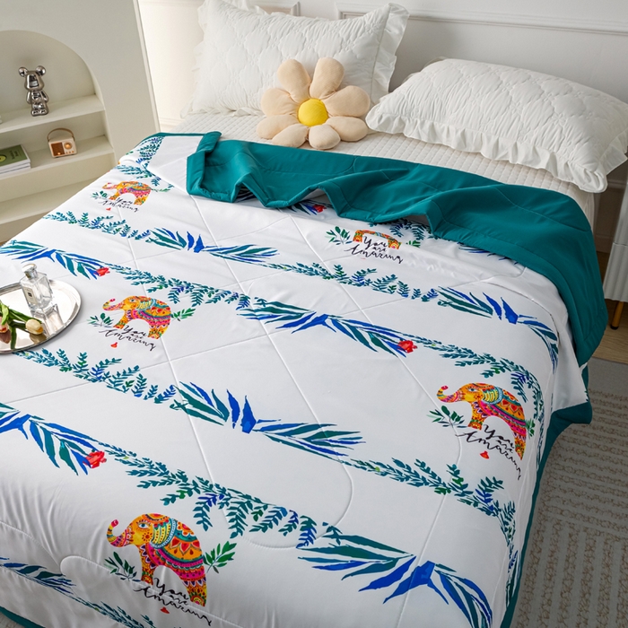 91家纺网 家纺一手货源 找家纺 美丽折家纺 2026新款乳胶被夏凉被空调被 新皇家