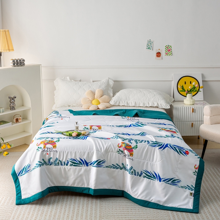 91家纺网 家纺一手货源 找家纺 美丽折家纺 2026新款乳胶被夏凉被空调被 新皇家