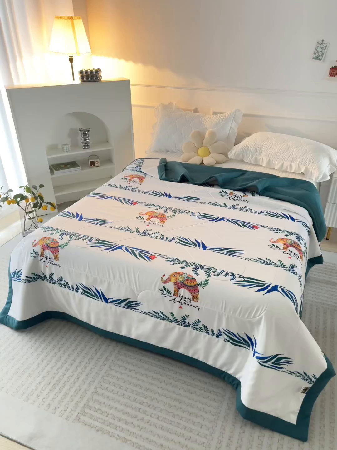 91家纺网 家纺一手货源 找家纺 美丽折家纺 2026新款乳胶被夏凉被空调被 新皇家