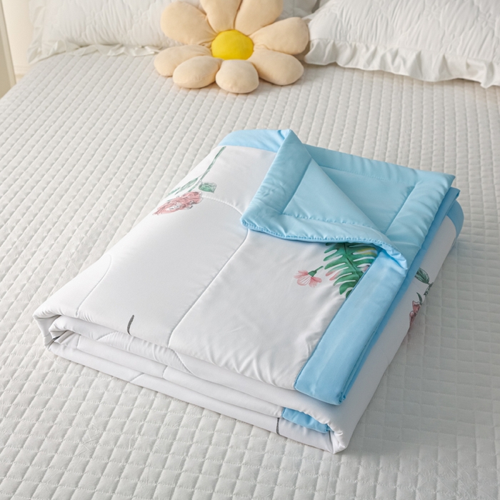 91家纺网 家纺一手货源 找家纺 美丽折家纺 2026新款乳胶被夏凉被空调被 幸福花瓶