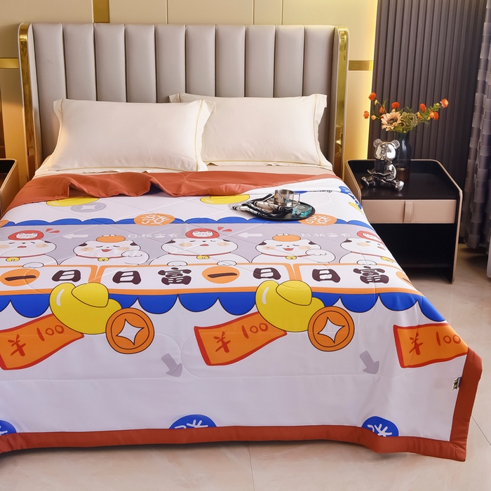 91家纺网 家纺一手货源 找家纺 美丽折家纺 2026新款乳胶被夏凉被空调被 一日暴富