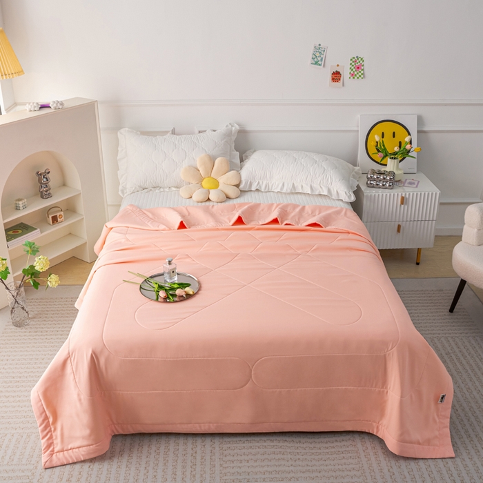 美丽折家纺 2026新款乳胶被夏凉被空调被 玉色