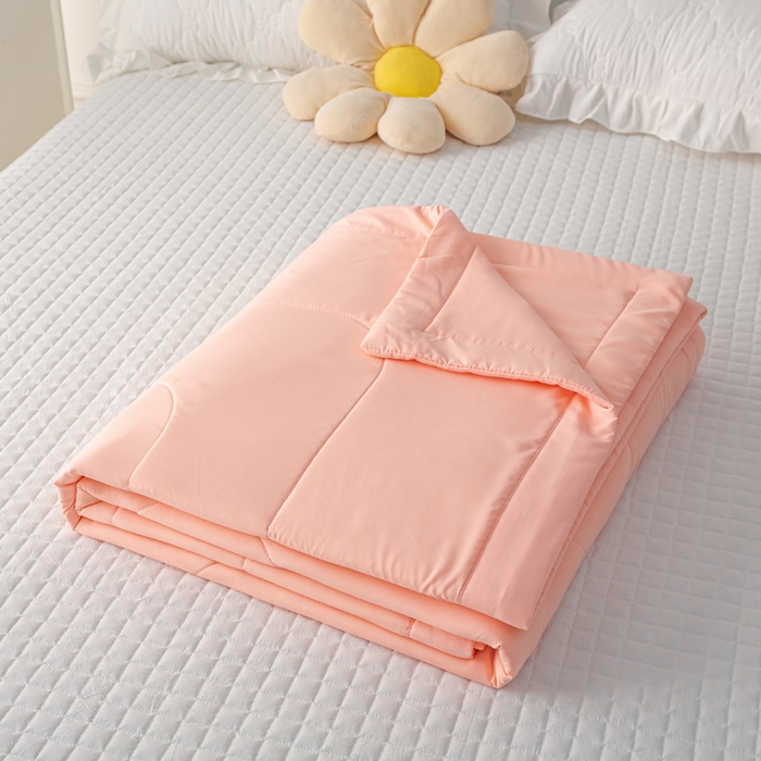 91家纺网 家纺一手货源 找家纺 美丽折家纺 2026新款乳胶被夏凉被空调被 玉色