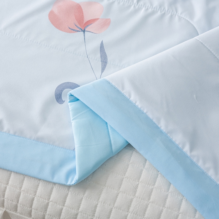 91家纺网 家纺一手货源 找家纺 美丽折家纺 2026新款乳胶被夏凉被空调被 郁金香