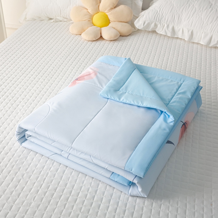 91家纺网 家纺一手货源 找家纺 美丽折家纺 2026新款乳胶被夏凉被空调被 郁金香