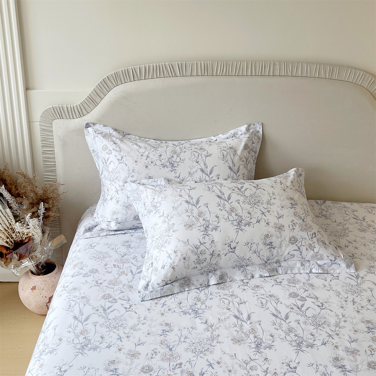 （总）宝齐莱家纺 2026新款全棉纯棉13372印花单枕套枕套单件