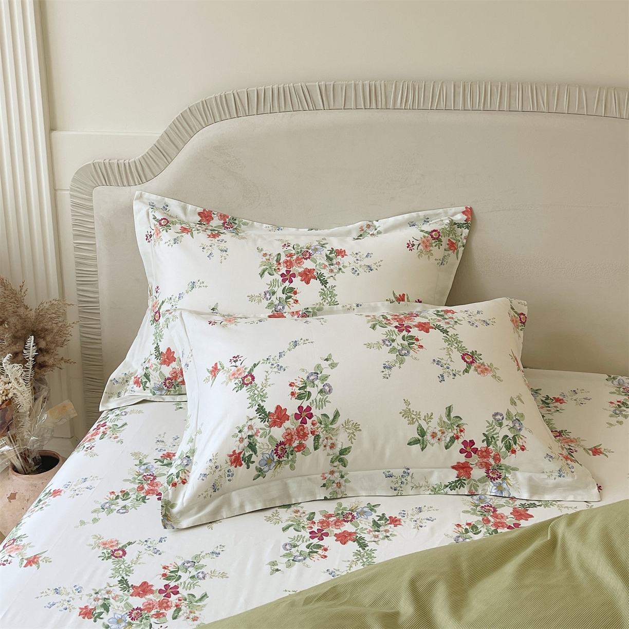 宝齐莱家纺 2026新款全棉纯棉13372印花单枕套枕套单件 香榭丽