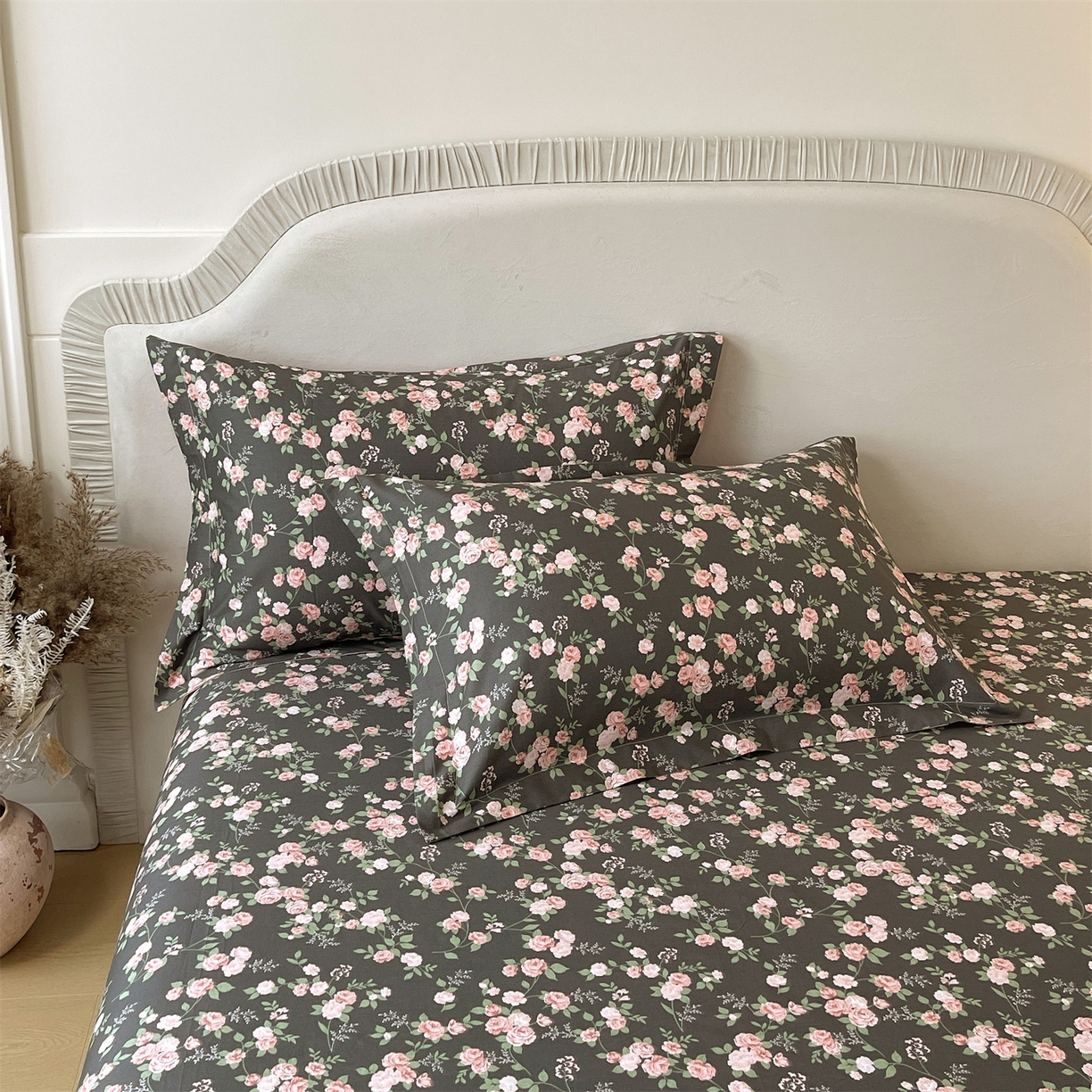 宝齐莱家纺 2026新款全棉纯棉13372印花单枕套枕套单件 美如画