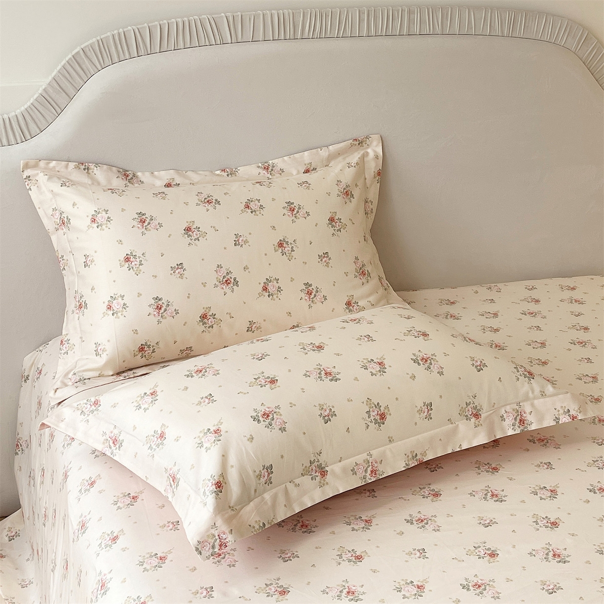 91家纺网 家纺一手货源 找家纺 宝齐莱家纺 2026新款全棉纯棉13372印花单枕套枕套单件 洛可可