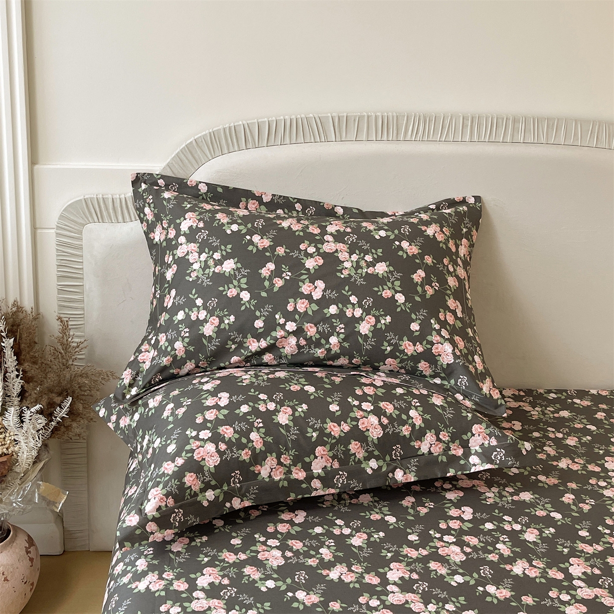 91家纺网 家纺一手货源 找家纺 宝齐莱家纺 2026新款全棉纯棉13372印花单枕套枕套单件 美如画