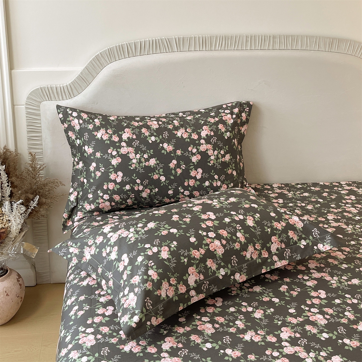 91家纺网 家纺一手货源 找家纺 宝齐莱家纺 2026新款全棉纯棉13372印花单枕套枕套单件 美如画