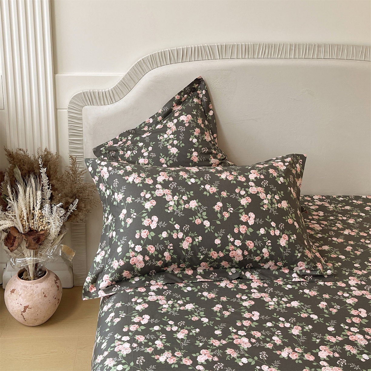 91家纺网 家纺一手货源 找家纺 宝齐莱家纺 2026新款全棉纯棉13372印花单枕套枕套单件 美如画