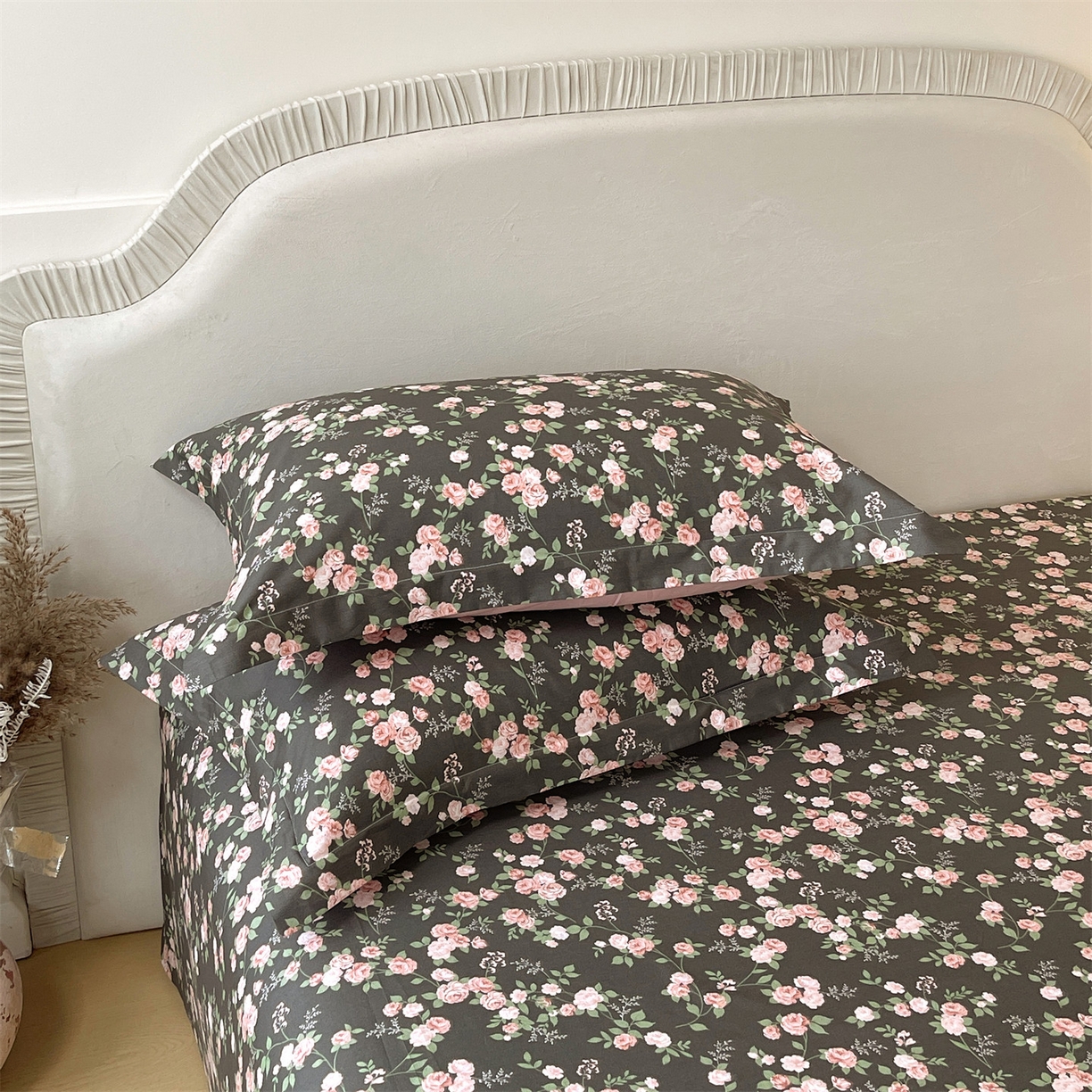 91家纺网 家纺一手货源 找家纺 宝齐莱家纺 2026新款全棉纯棉13372印花单枕套枕套单件 美如画