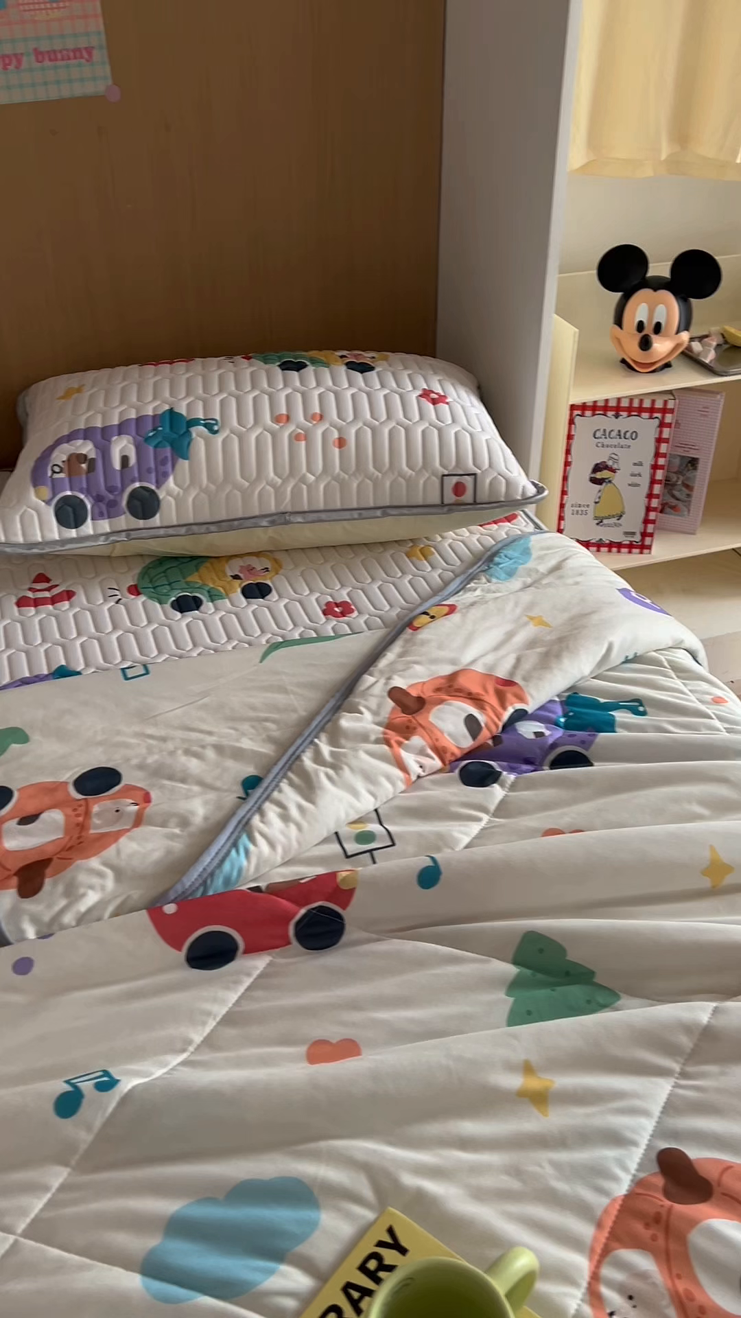 91家纺网 家纺一手货源 找家纺 希诺家居 2026新款卡通小清新牛奶针织棉夏被空调被（花型独家专版） 蔬菜小车