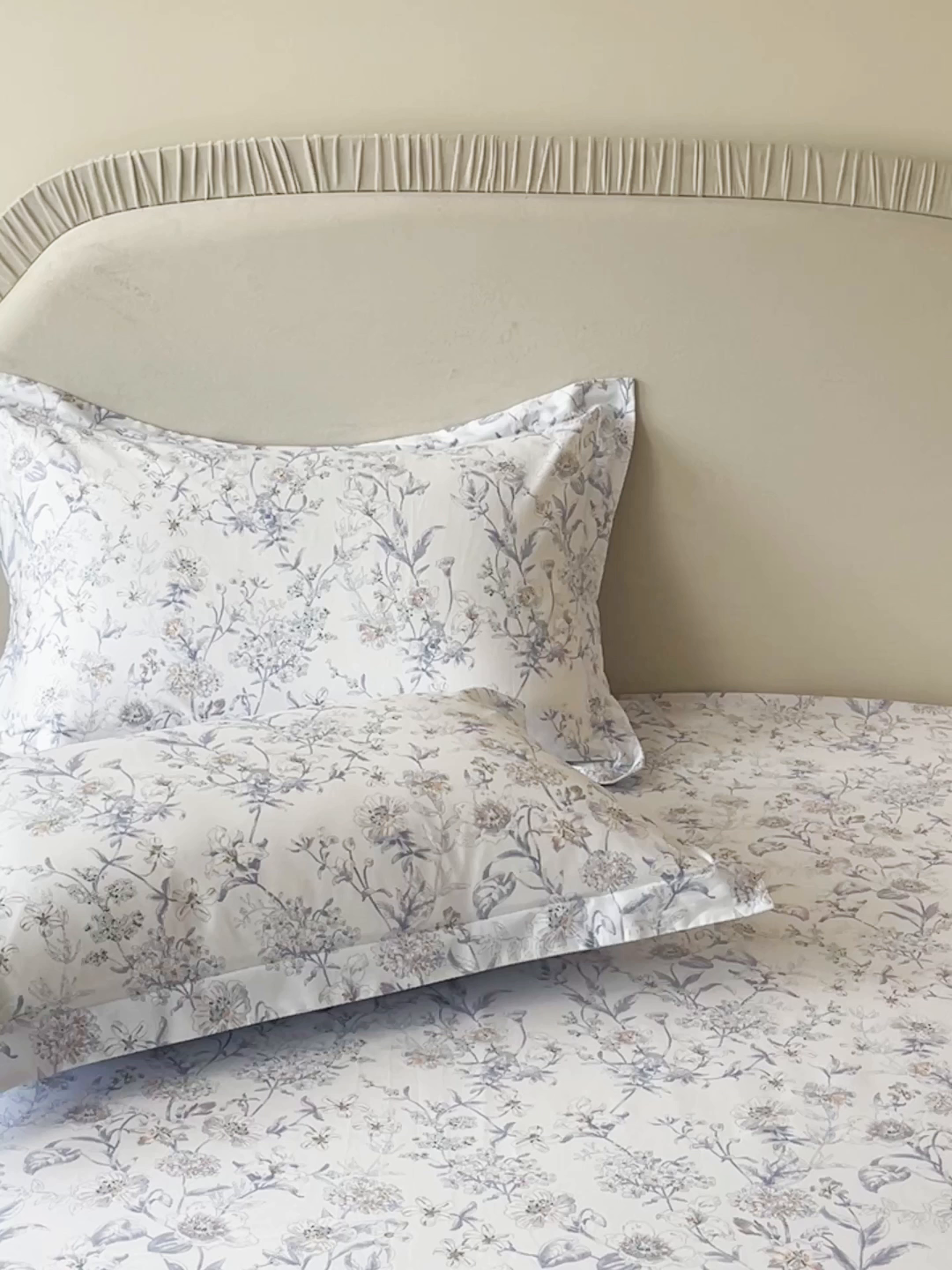 91家纺网 家纺一手货源 找家纺 （总）宝齐莱家纺 2026新款全棉纯棉13372印花单枕套枕套单件