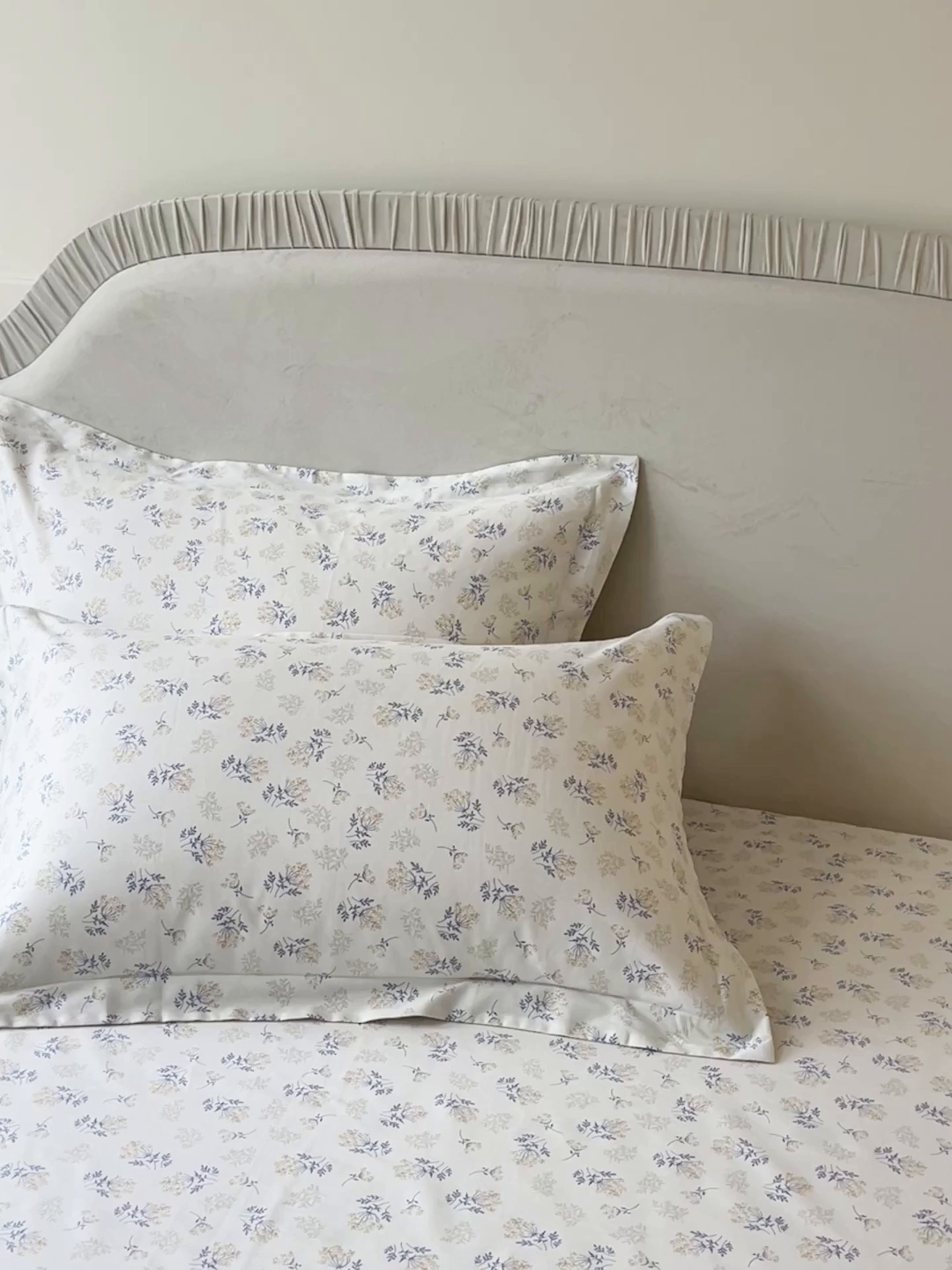 91家纺网 家纺一手货源 找家纺 宝齐莱家纺 2026新款全棉纯棉13372印花单枕套枕套单件 左岸晨雾