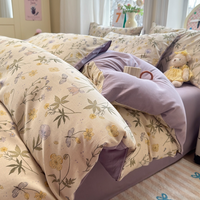 91家纺网 家纺一手货源 找家纺 （总）如意朵 2026新款可爱卡通全棉小清新毛巾绣夏被