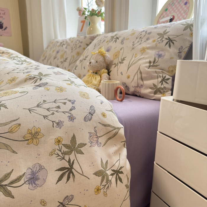 91家纺网 家纺一手货源 找家纺 （总）如意朵 2026新款全棉棉麻印花四件套