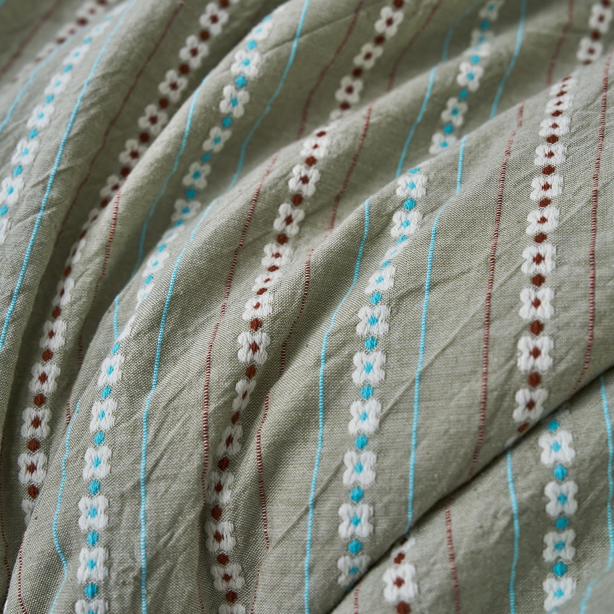 91家纺网 家纺一手货源 找家纺 被窝家纺 2026新款全棉色织提花夏被夏凉被空调被四件套-莫奈花园 莫奈花园-绿