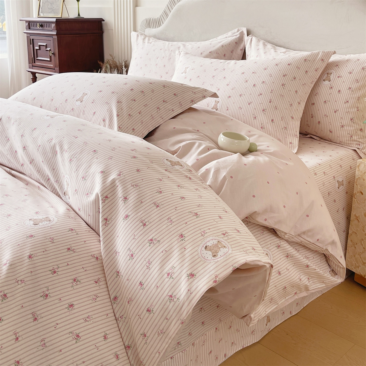 91家纺网 家纺一手货源 找家纺 （总）宝齐莱家纺 2026新款全棉纯棉13372印花四件套