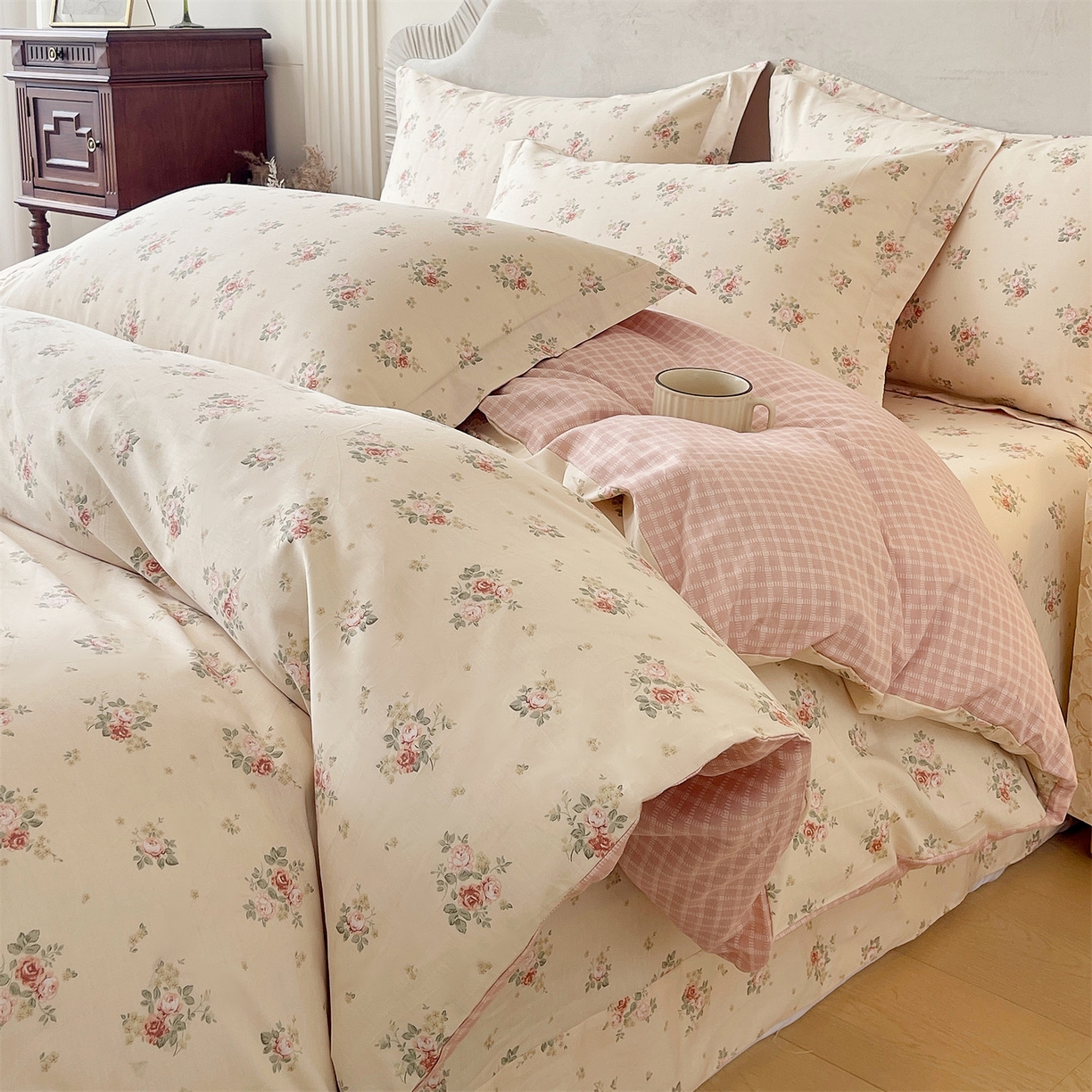 91家纺网 家纺一手货源 找家纺 （总）宝齐莱家纺 2026新款全棉纯棉13372印花四件套