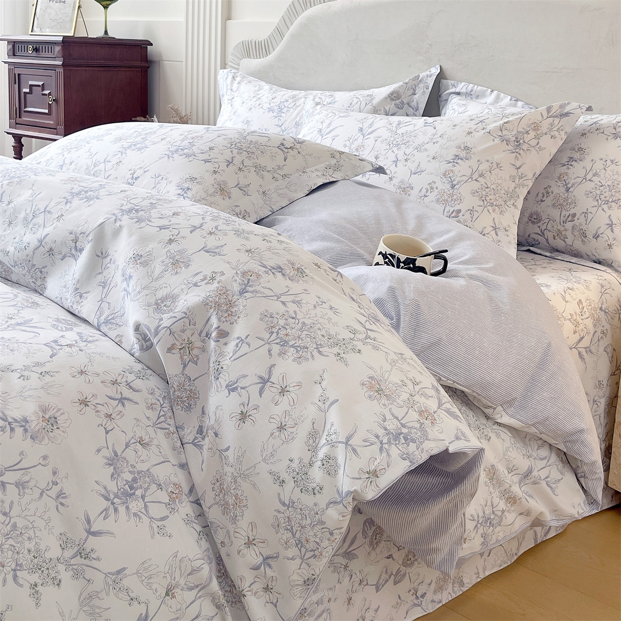 （总）宝齐莱家纺 2026新款全棉纯棉13372印花四件套