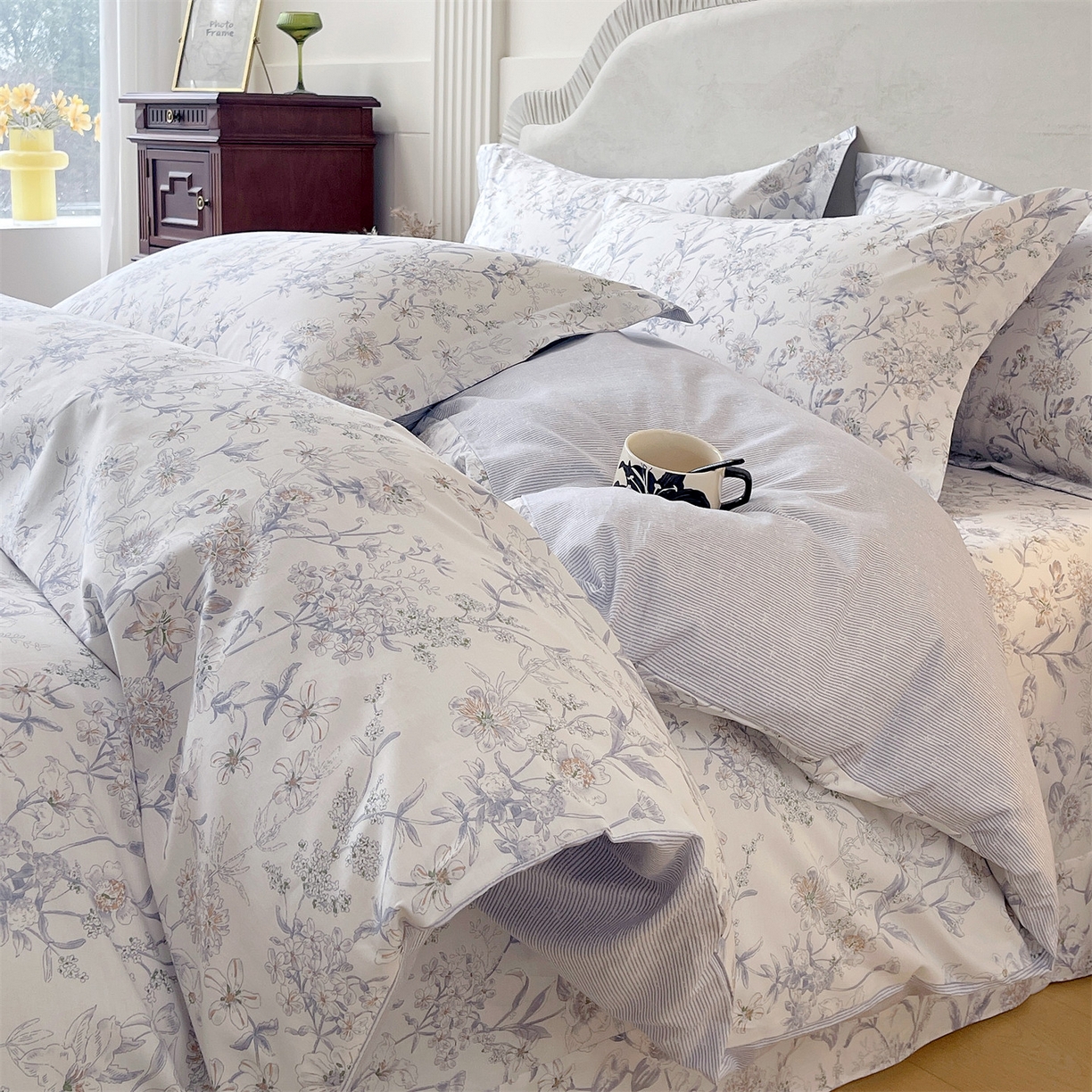 91家纺网 家纺一手货源 找家纺 （总）宝齐莱家纺 2026新款全棉纯棉13372印花四件套