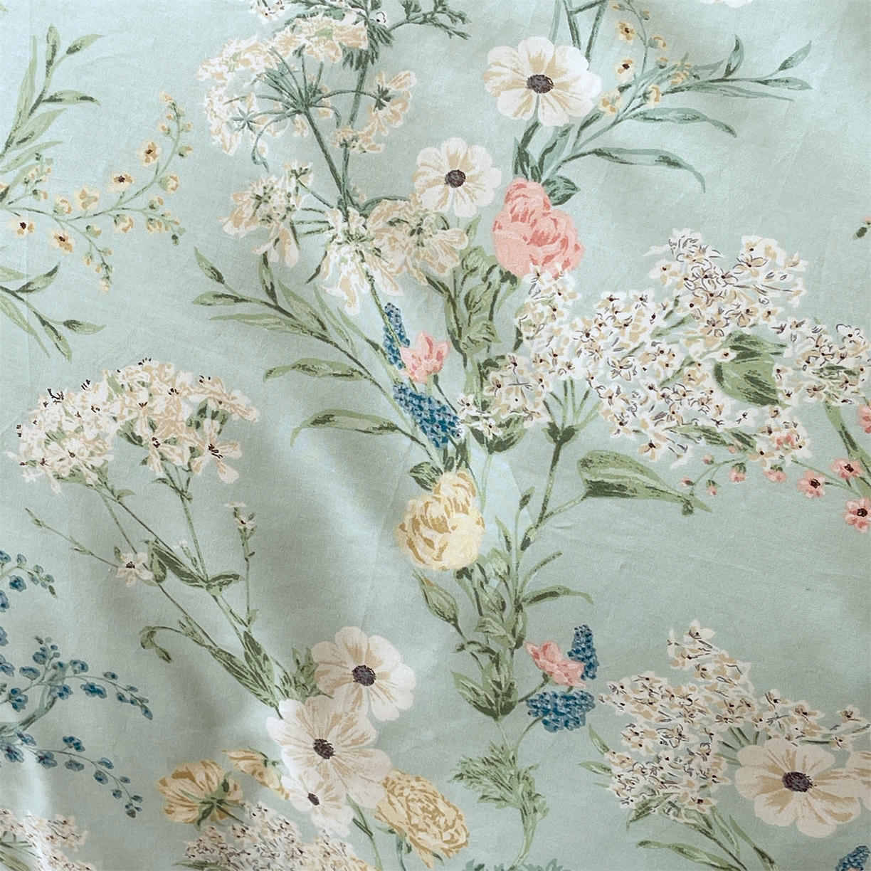 91家纺网 家纺一手货源 找家纺 宝齐莱家纺 2026新款全棉纯棉13372印花四件套 浅茉