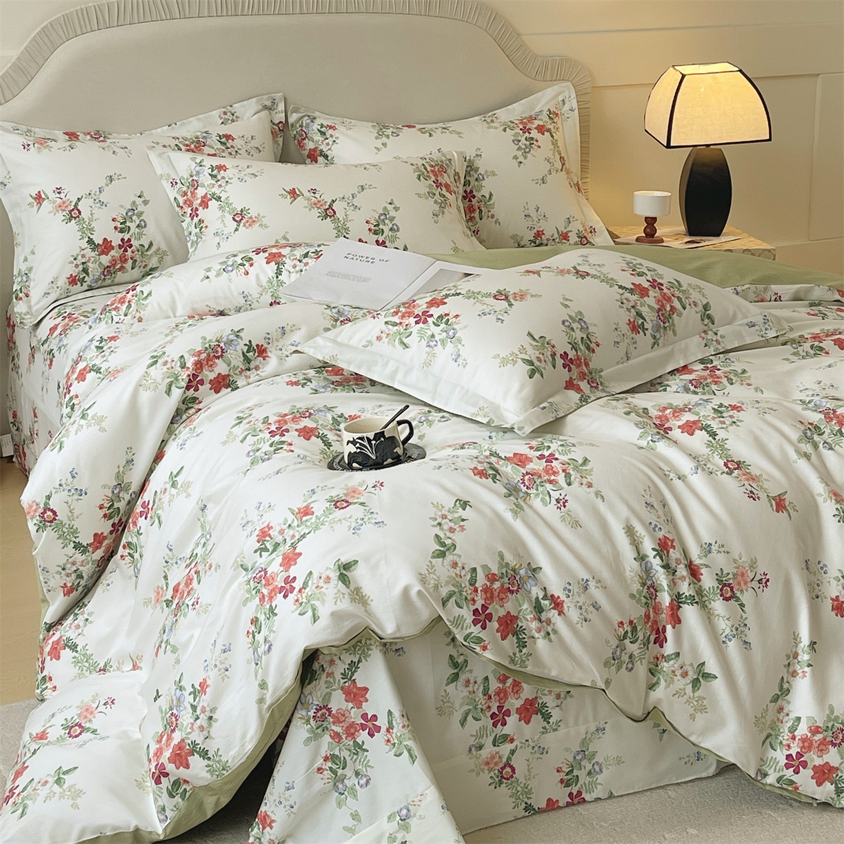 91家纺网 家纺一手货源 找家纺 宝齐莱家纺 2026新款全棉纯棉13372印花四件套 香榭丽